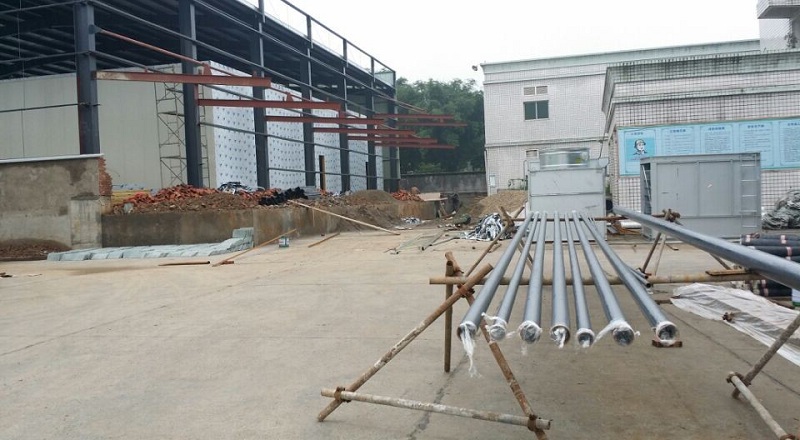娥天歌畜禽保鲜库建造一角实拍