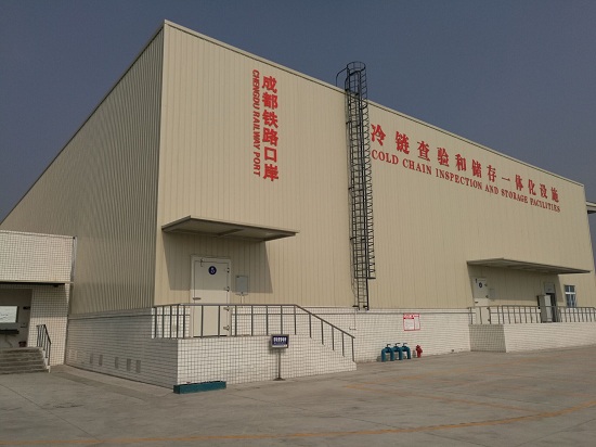 成都铁路口岸冷库外景实拍