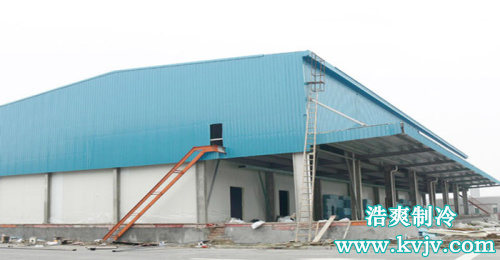 西郊国际冷库工程施工时候的实拍