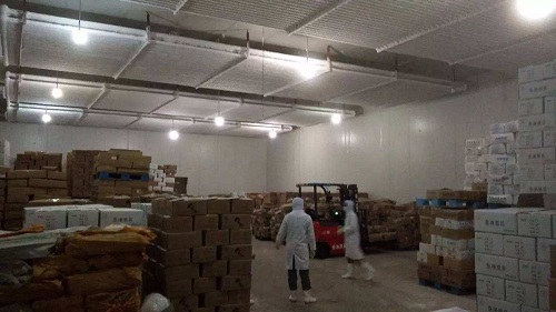 浩爽制冷为水产市场建造的海鲜冷库