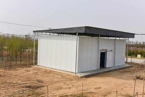 浩爽制冷在某农村建造的猕猴桃保鲜冷库