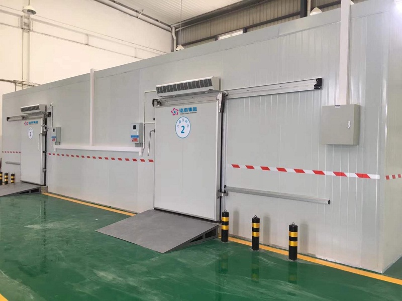 图为速冻冷库分间实拍