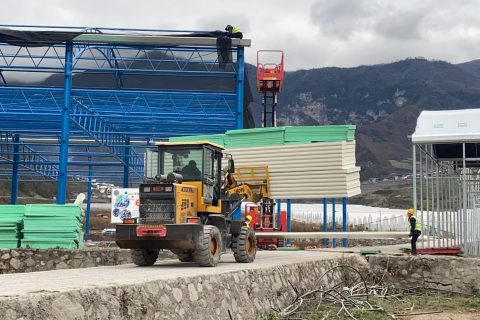 凉山州甘洛县3000立方米蓝莓冷库建设方案及施工图片